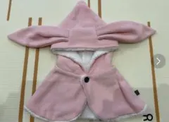 ウサギ耳フリースポンチョ