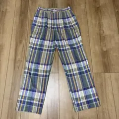 美品/90's日本製VAN JACヴァンヂャケット 綿スラックス(S)チェック柄のサムネイル