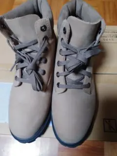 防水グレー スエード ハイカットブーツ (6インチベーシックブーツ)