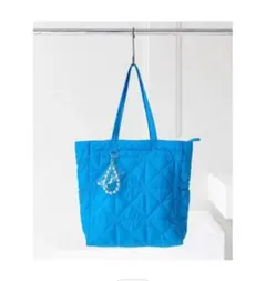 GLOBAL WORK 推しごとキルティングトート　ブルー