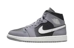 Nike Air Jordan 1 Mid グレー/ブラック