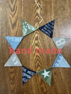 ハンドメイド デニムリメイク ガーランド#5