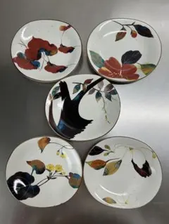 美濃焼　楕円中皿　5枚セット