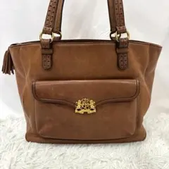 ☆超希少☆ ローレンラルフローレン　ヌメ革　ゴールド金具　トートバッグ