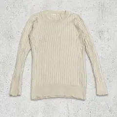 URBAN RESEARCH DOORS リブニット One アイボリー 長袖のサムネイル