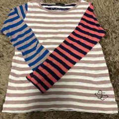 デニム&ダンガリー　フィスFITH クレージーパターンボーダーロンT