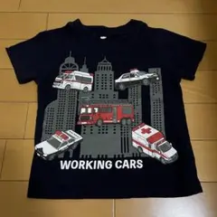 西松屋　はたらくくるま　Tシャツ　ネイビー　100サイズ