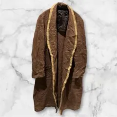 【イタリア製】arcte ヴィンテージ ウール混 ガウンコート ブラウン M