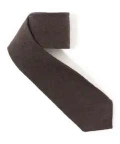 fratelli luigi ソリッドタイ ブラウン 裏地なし ウール