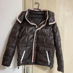 TOMMY 1985 ダウンジャケット L ブラウン フード付き