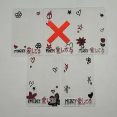 ITZY soundwave チェキイベント 透明お守りカード 4枚セット