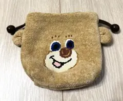 ドアップテディ巾着