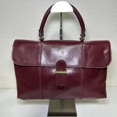 美品】ゲラルディーニ スエードオールレザー ロゴ総柄ワンショルダー 