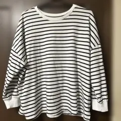 ストライプ長袖トレーナー