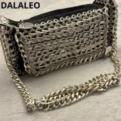 DALALEO★ダラレオ　プルタブ×エコレザー　ショルダーバッグ　ブラックコンビ