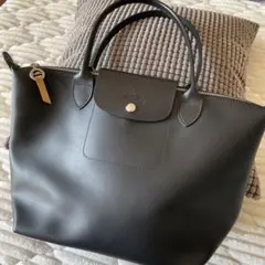 ロンシャン シティ プリアージュ M　トートバッグ　ブラック