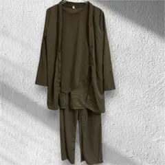 パンツセットアップ　3点セット フォーマル ジャケット スーツ 洗える パンツ