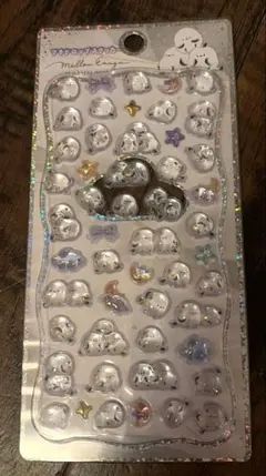 シマエナガ　プチドロップステッカー　ぷっくりシール