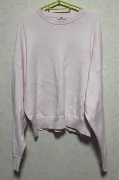 ユニクロ　スムースコットンクルーネックセーター