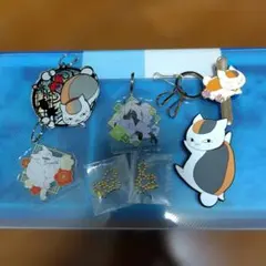 夏目友人帳　ニャンコ先生　三篠　斑　キーリング　バッジ　キーホルダー　ストラップ