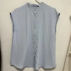 PLST ライトブルー ノースリーブシャツ M