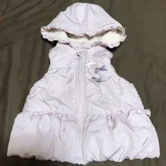 ビケットクラブ　キムラタン　中綿ダウンベスト　リボン　フリル　小さめ 90 80