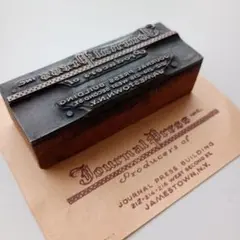 【専用】アメリカ ヴィンテージ メタルスタンプ 活版印刷 0314-5