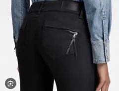 G-STAR RAWスキニーデニムブラック W23 L32(XS)