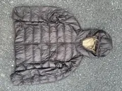 00s old uniqlo短丈ダウンジャケット M ブラウンmontbell似