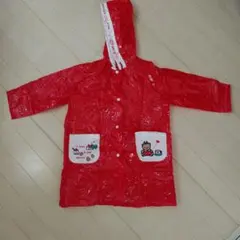 ハローキティ ベビーレインコート 105-115cm 赤
