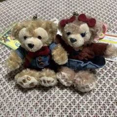 ダッフィー&シェリーメイ　ぬいぐるみ ストラップ　2016年バレンタイン