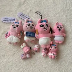 おぱんちゅうさぎ　マスコット　8点セット