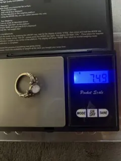 S925 リング ストーン付き シルバーカラー