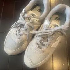 ✴︎1回着用のみ美品✴︎New Balance 574 グレー スニーカー　厚底