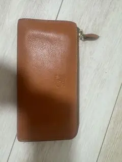 レザー製ブラウン長財布