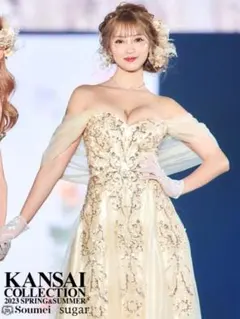 新品　jean maclean M ロングドレス シャンパンベージュ