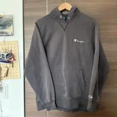 90s Champion パーカー ブラック Lサイズ USA製 フェード 前V