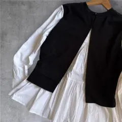 【最終価格】un dix cors ドッキングシャツ レイヤード長袖シャツ/F