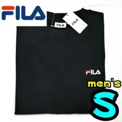 【新品】FILA　Tシャツ　S　メンズ　黒　胸　1P　刺繍　フィラ