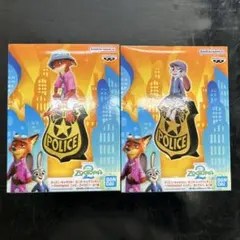 ディズニー　ズートピア2 モニタートップフィギュア　ニック　ジュディ