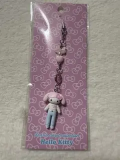 サンリオ　クローゼットコレクション　ハローキティ　ストラップ　普段着　うさ耳