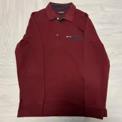マックレガーメンズ 長袖カラーポロシャツ ワインカラー　アメカジ