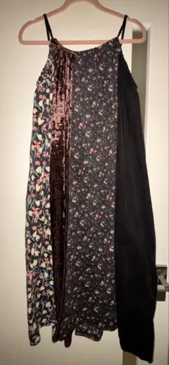 merry jenny 異素材 花柄キャミワンピース