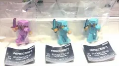 カプセルトイ ガチャ マイクラ フィギュアあそーと スティーブ 3点