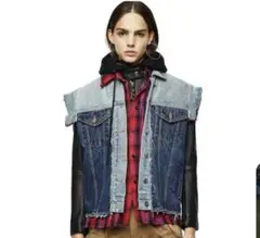 DIESEL デニムレザージャケット