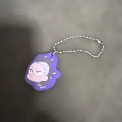 不死川玄弥　鬼滅の刃　へんてこ顔　合皮チャーム　ジャンプショップ