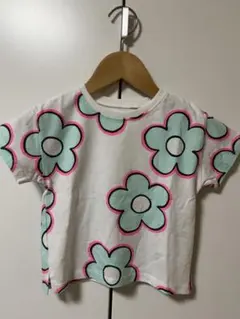 花柄プリントTシャツ ホワイトのサムネイル