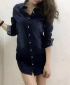 Delyle デニムシャツミニワンピースのサムネイル