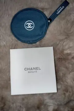 CHANEL ポーチ 小銭入れ ブルー デニム 新品 シャネル ノベルティ