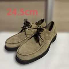 ベージュ スエード カジュアルシューズ